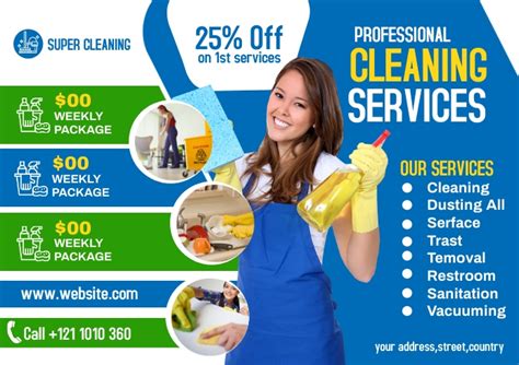 Cleaning Services Ads Template Postermywall