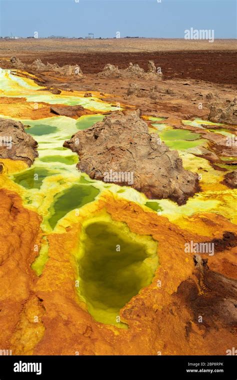 Dallol With Hot Springs Ethiopia Danakil Depression Is The Hottest