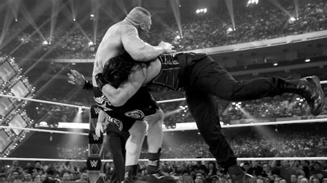 Wrestlemania Roman Reigns Vs Brock Lesnar Wwe Photo