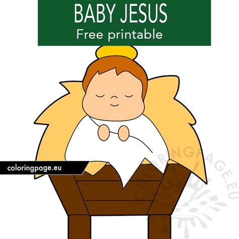 Printable Little Baby Jesus Coloring Page
