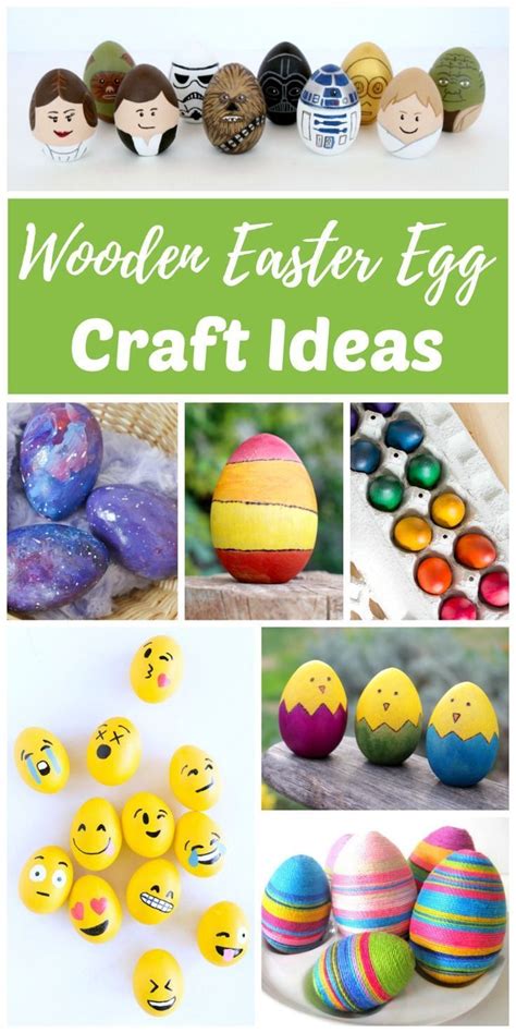 Wooden Easter Egg Decorating Ideas Wooden Eggs Crafts Easter Egg