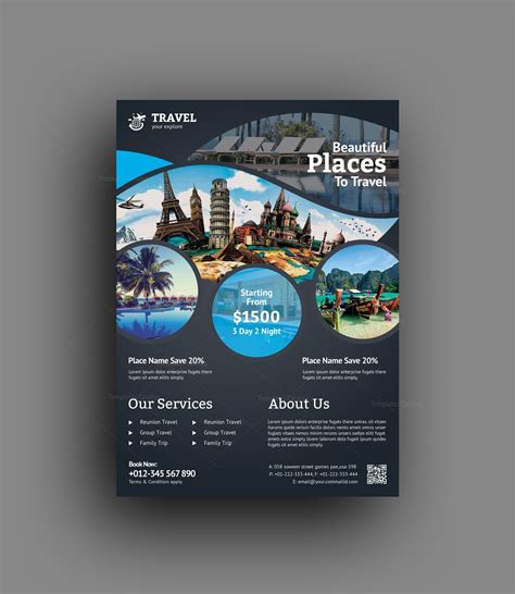 Travel Agency Flyer Template 2 Template Catalog