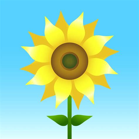 Sunflower Vector Illustration 551162 Vector Art At Vecteezy