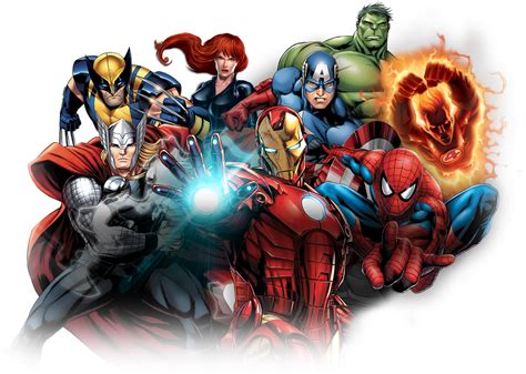 Avengers Cartoon Characters Png Adolfo Baffuto