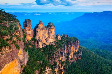 Three Sisters From Echo Point Blue Mountains National Park Nsw
