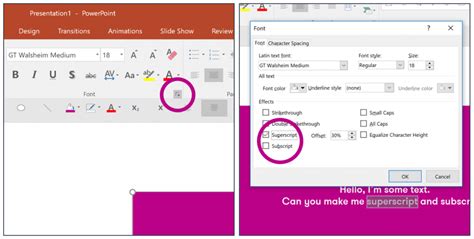 How To Make Text Superscript And Subscript In Powerpoint Brightcarbon