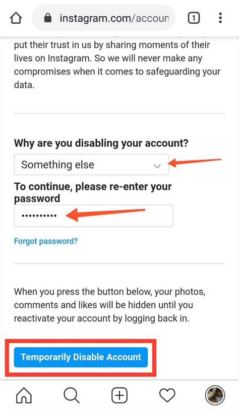 How to temporarily disable an instagram account. How To Deactivate Instagram Account Permanently ...