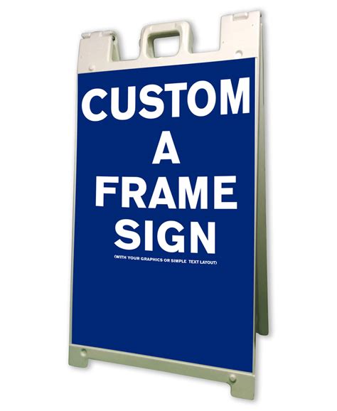 1 Custom Sidewalk A Frame Sign 24x36 Signicade Pavement Sign With Your