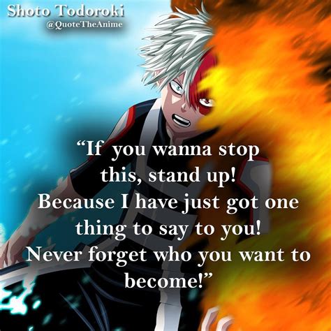 Shoto Todoroki My Hero Academia Hero Quotes Anime Quotes