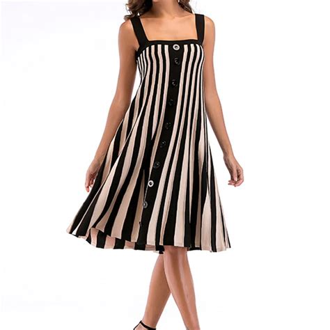 Sexy Striped Women Dress Summer Fashion Hot Sale Casual Dresses Summer 2019 New Arrival Femme