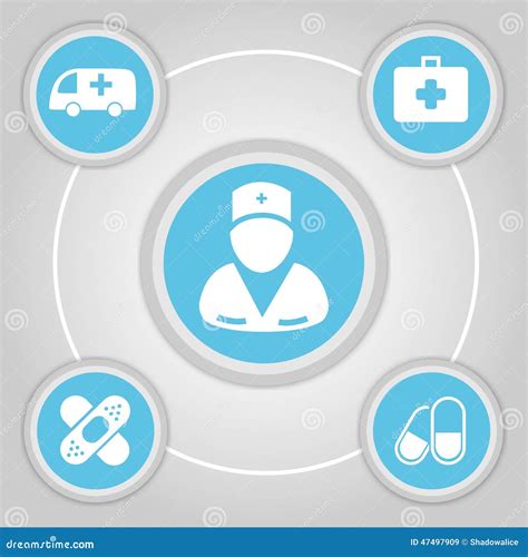 Medical Buttons And Signs Vector Stock Vector Illustration Of Vector