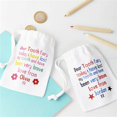 Crafts Personalised Tooth Fairy Bag Ng