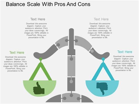 Bb Balance Scale With Pros And Cons Flat Powerpoint Design Powerpoint