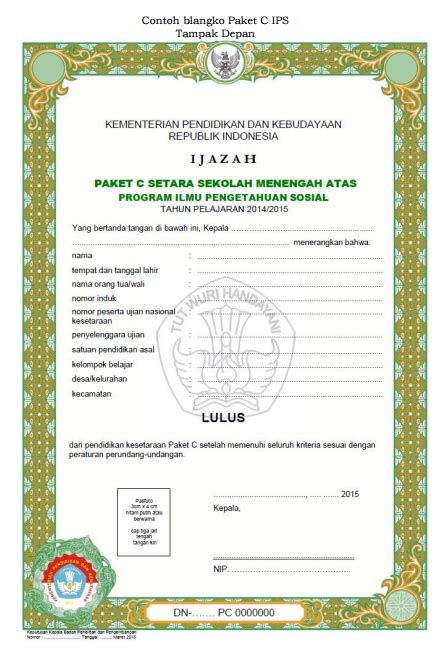 Blangko Ijazah Smk File Ini