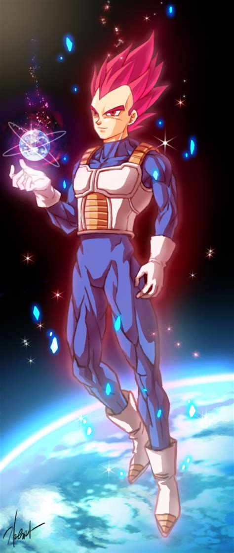 Dragon ball xenoverse 2 allows players to turn their own custom characters to become a super saiyan god. Vegeta Super Saiyan God Wallpaper - WallpaperSafari