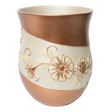 Shop Beige Floral Bath Accessory Collection 7 Options Free Shipping