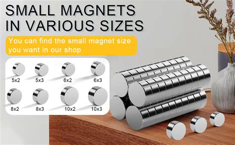 Findmag 100 Pcs 8 X 3 Mm Fridge Magnets Refrigerator
