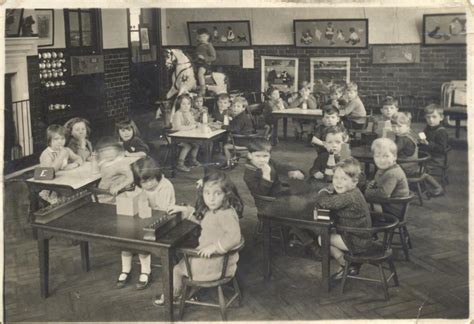 Vintage Photograph Of School Children In Their Classroom Circa 1950s