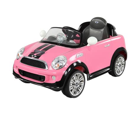 Pink Mini Cooper 6v Electric Ride On With Remote Control