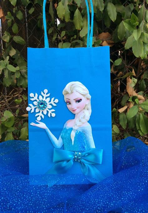 Frozen Disney Princesses Elsa 6 Birthday Party Favor Bags Frozen Party Decorations Frozen