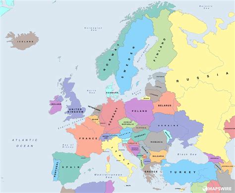 Free photo: Map of Europe - Clipart, Continents, Countries ...