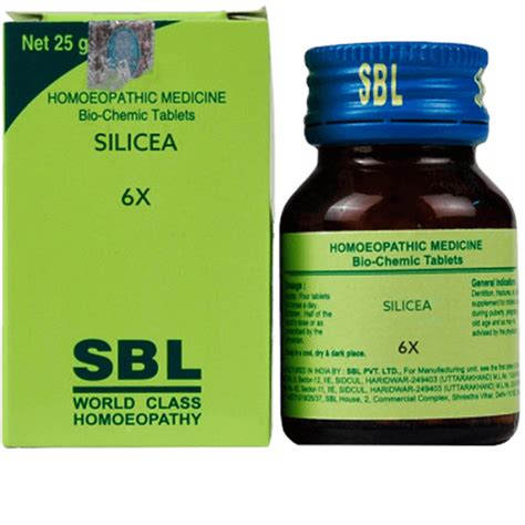 Buy Sbl Homeopathy Silicea Biochemic Tablet 6x Online At Best Price