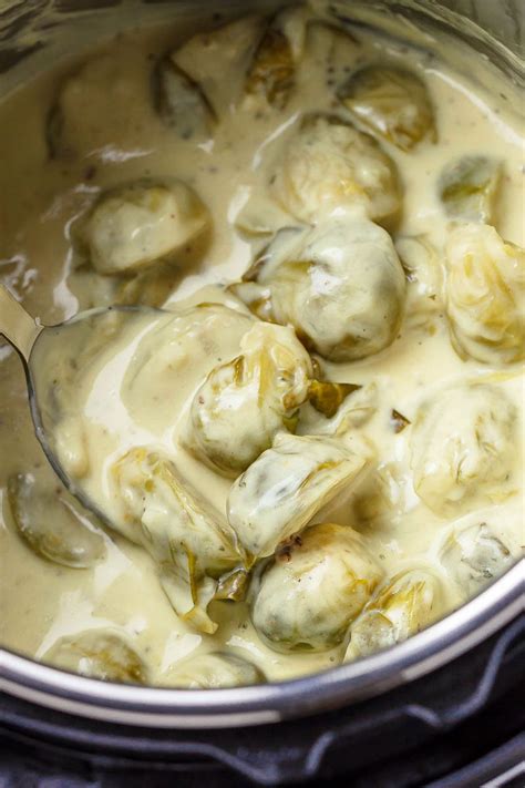 Instant pot balsamic brussels sprouts are going to dress up your dinner table tonight. 2-Minutes Instant Pot Creamy Brussels Sprouts with Garlic ...