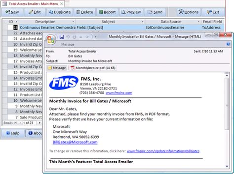 Microsoft Access Email Total Access Emailer Sends Emails With Attached