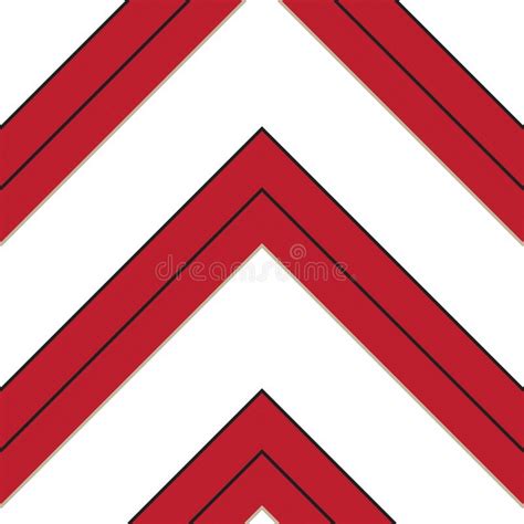 Red Chevron Diagonal Stripes Seamless Pattern Background Stock Vector