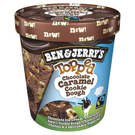 Earlier this year, ben & jerry's announced they were testing cookie dough chunks in select scoop shops in vermont. Ben & Jerry's Topped Chocolate Caramel Cookie Dough Ice ...