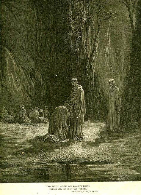 Il Purgatorio Sordello Gustave Doré Gustave Dore Dante Alighieri