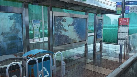 Anime City Rain Hd Wallpaper Peakpx