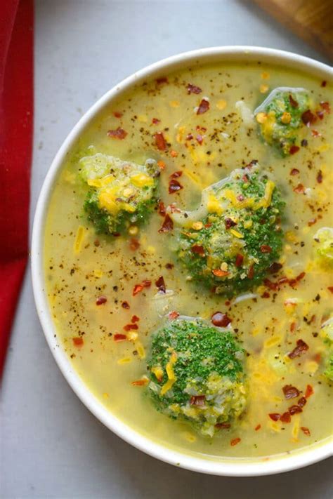 Healthy Broccoli Cheddar Soup Gf Low Calorie Skinny Fitalicious