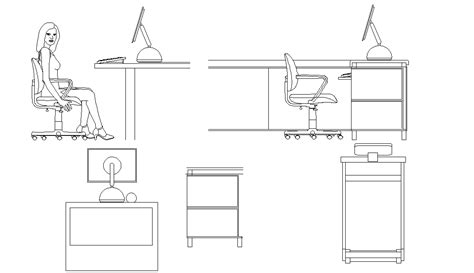 Office Furniture CAD Blocks Free