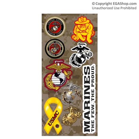 Kit Scrapbook Official Marine Corps 12 Pages 40 Stickers