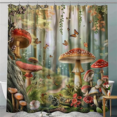 Step into a Magical Forest with Our Enchanting Shower Curtain