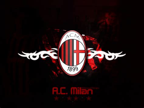 The club is the strongest and the most famous in italy and has several high rewards, including fifa and uefa. Ac Milan Design Logo Hd Desktop #15781 Wallpaper | Cool ...
