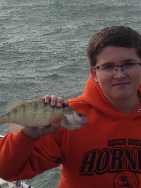 Jeff Is All Smiles With The Biggest Perch Hes Ever Caught On Lake Erie