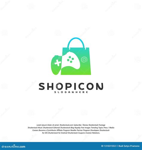 Game Shop Logo Template Design Vector Stock Vector Illustration Of