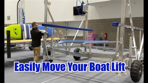 How To Easily Move Your Boat Lift Youtube