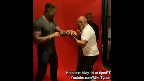 1 Mike Tyson Shows Francis Ngannou Some Boxing Techniques YouTube