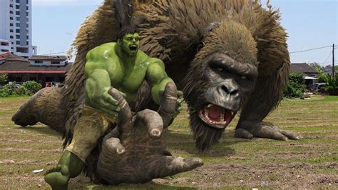 The Hulk VS King Kong In Life Action YouTube