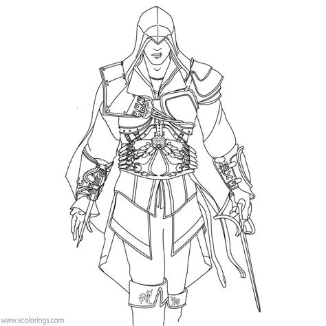 Assassin S Creed Ezio Coloring Pages Xcolorings Com My XXX Hot Girl