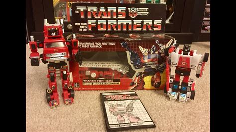 Transformers G1 Autobots Inferno And Red Alert Unboxing Toy Review