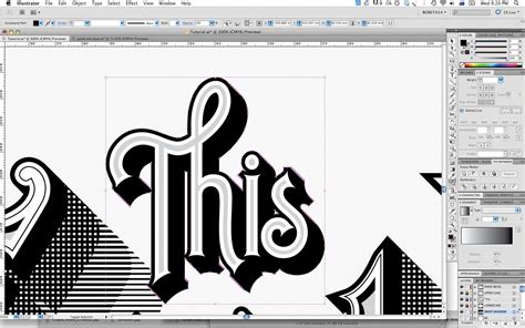 Adobe Illustrator Tutorial How To Create Vintage Type In Illustrator