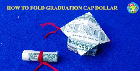 How To Fold Graduation Cap Dollar Dollar Origami Sticky Note Origami