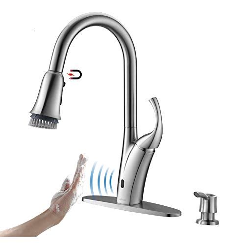 Best sellers in touchless kitchen sink faucets. APPASO Touchless Kitchen Faucet with Pull Down Sprayer ...