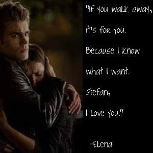 We figured out how to help her (elena). Stefan and Elena Quote