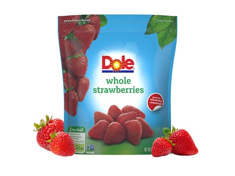 Dole Frozen Whole Strawberries 48 Oz For Jam Cake And More Dole
