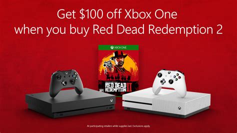 Celebrate The Launch Of Red Dead Redemption 2 With 100 Off Xbox One